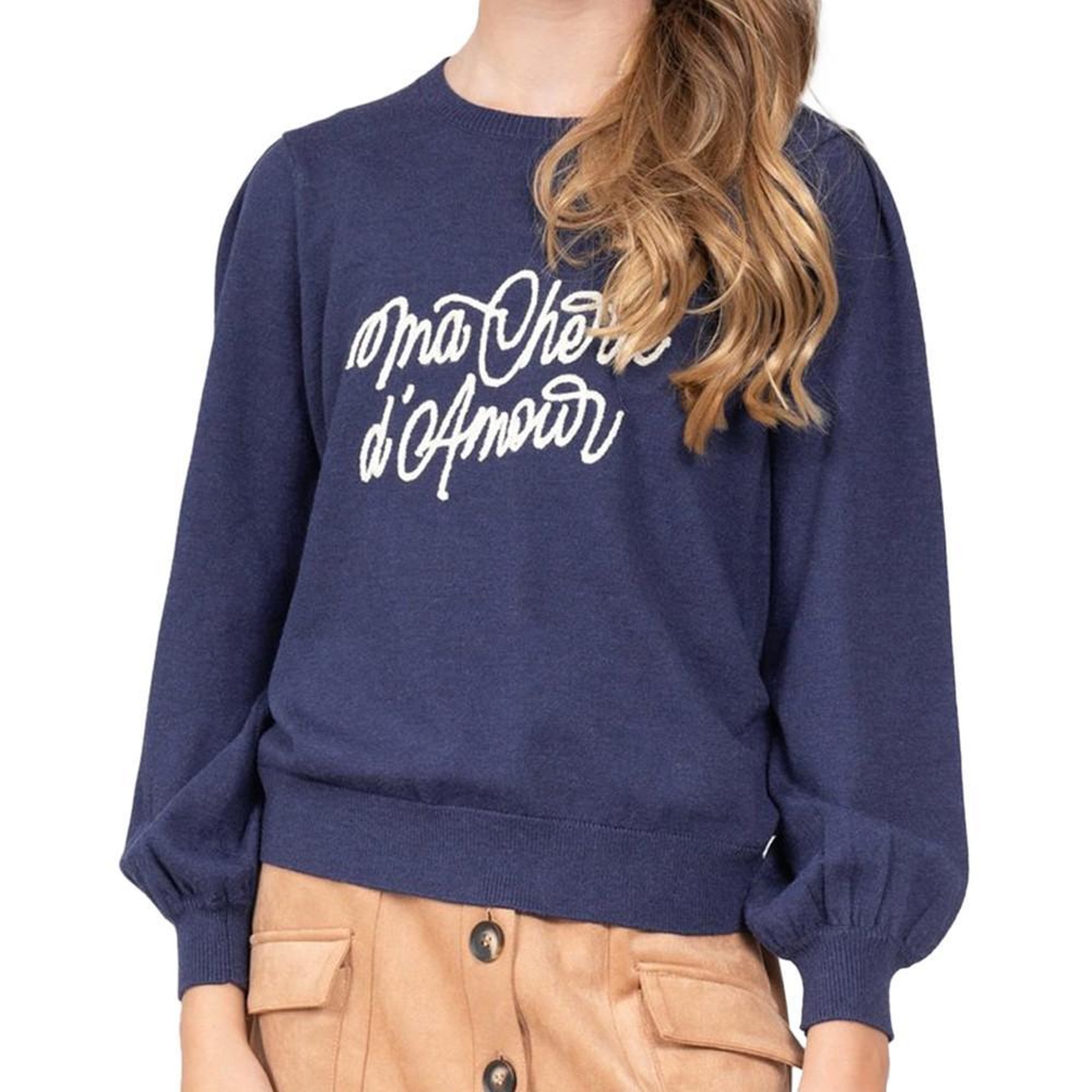 Deeluxe Pull Marine Fille Deeluxe Viviane. Coloris disponibles : Bleu