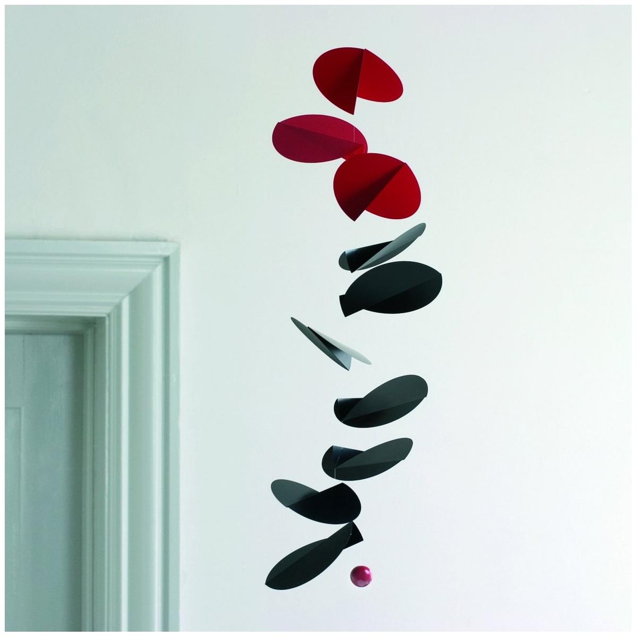 Voir la diapositive 2 : Flensted Turning Leaves Noir et rouge
