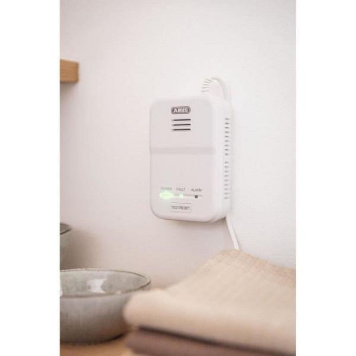 ABUS Détecteur de fumée - ABUS - GWM100ME - Connectable jusqu'a 10 appareils - Alarme 85 dB - Pile lithium 10 ans