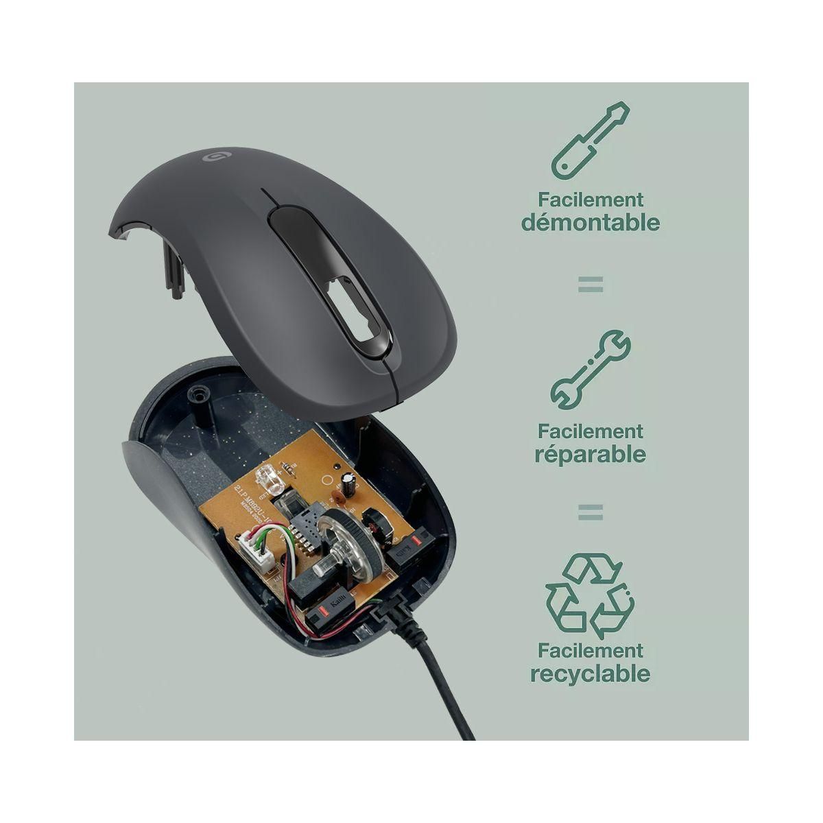 ESSENTIEL B Souris filaire Ecological Noire