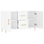 Voir la diapositive 5 : VIDAXL Buffet blanc brillant 100x36x60 cm bois d ingénierie