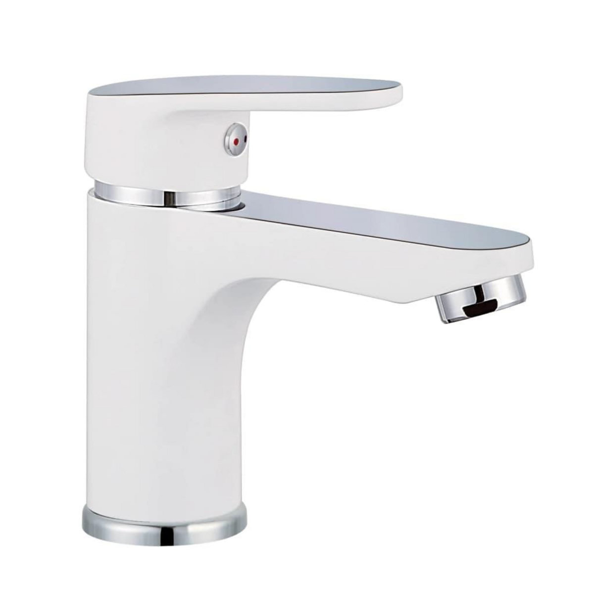 SCHUTTE SCHÜTTE Mitigeur de lavabo ALASKA Blanc et chrome