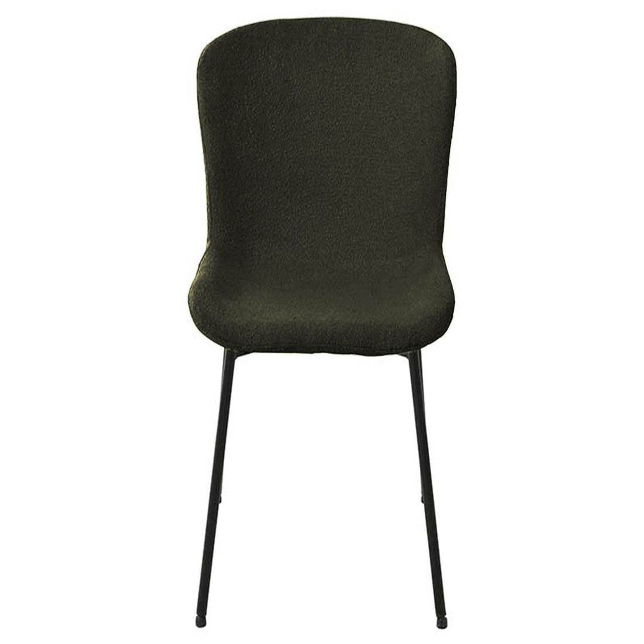 Voir la diapositive 2 : LISA DESIGN Castillo - lot de 4 chaises - kaki - en tissu bouclette