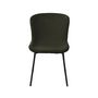 Voir la diapositive 2 : LISA DESIGN Castillo - lot de 4 chaises - kaki - en tissu bouclette