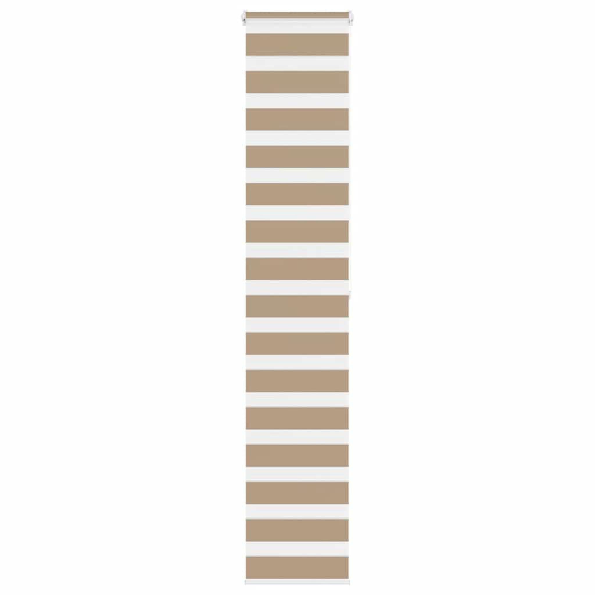 VIDAXL Store zebre marron sable largeur du tissu 45,9 cm polyester