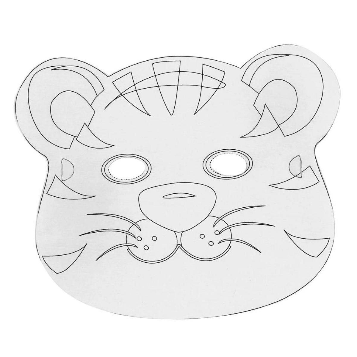 Graine créative Sachet de 6 masques plats carton - petits animaux