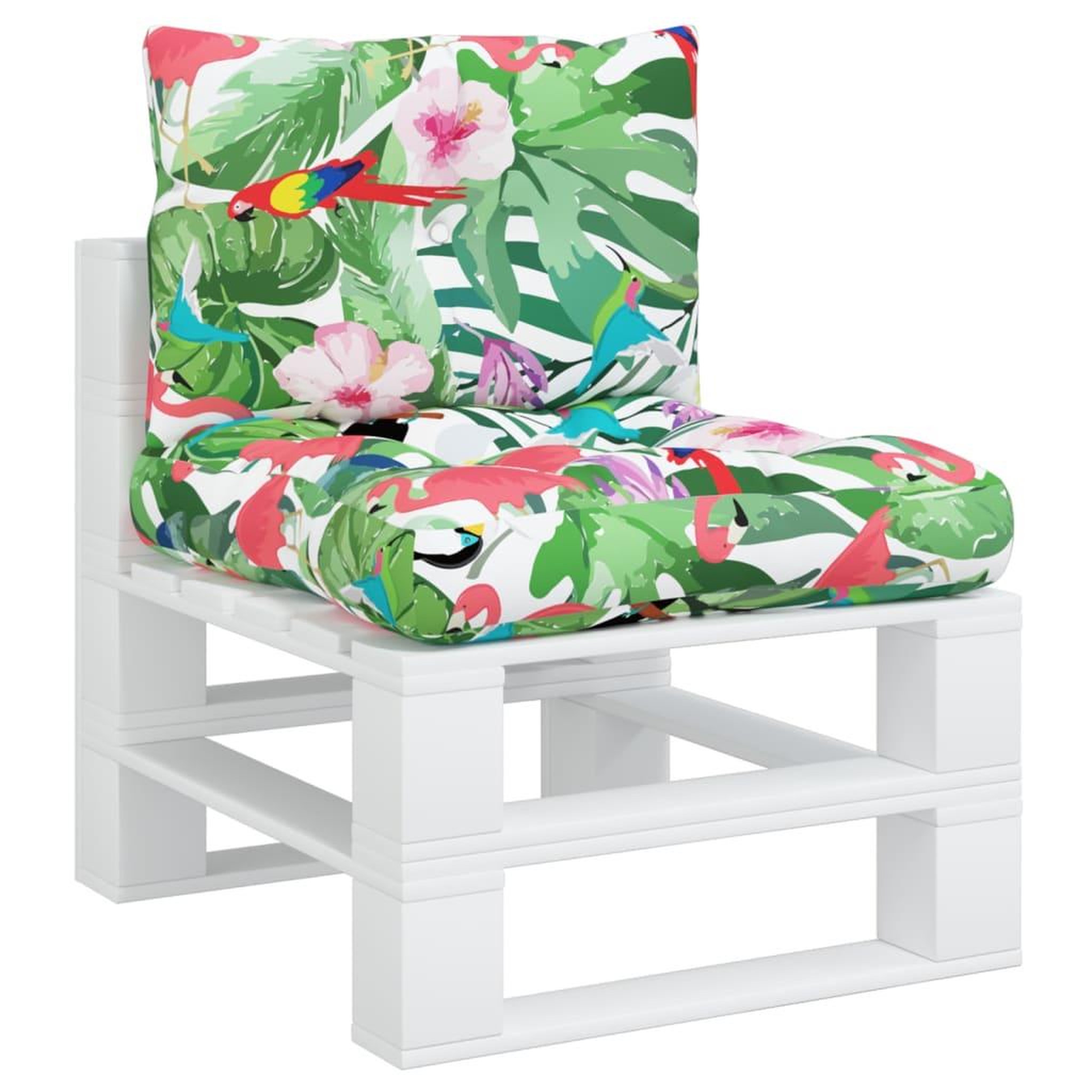 Voir la diapositive 3 : VIDAXL Coussins de palette lot de 2 multicolore tissu Oxford