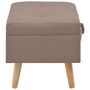 Voir la diapositive 3 : VIDAXL Tabouret de rangement 40 cm Marron Tissu