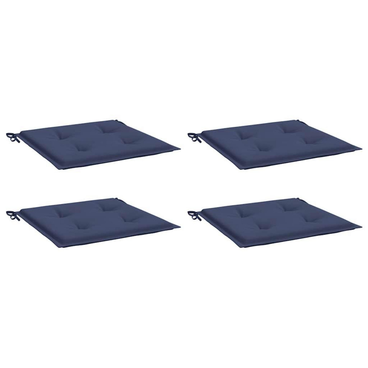 VIDAXL Coussins de palette lot de 4 bleu marine 40x40x3cm tissu oxford