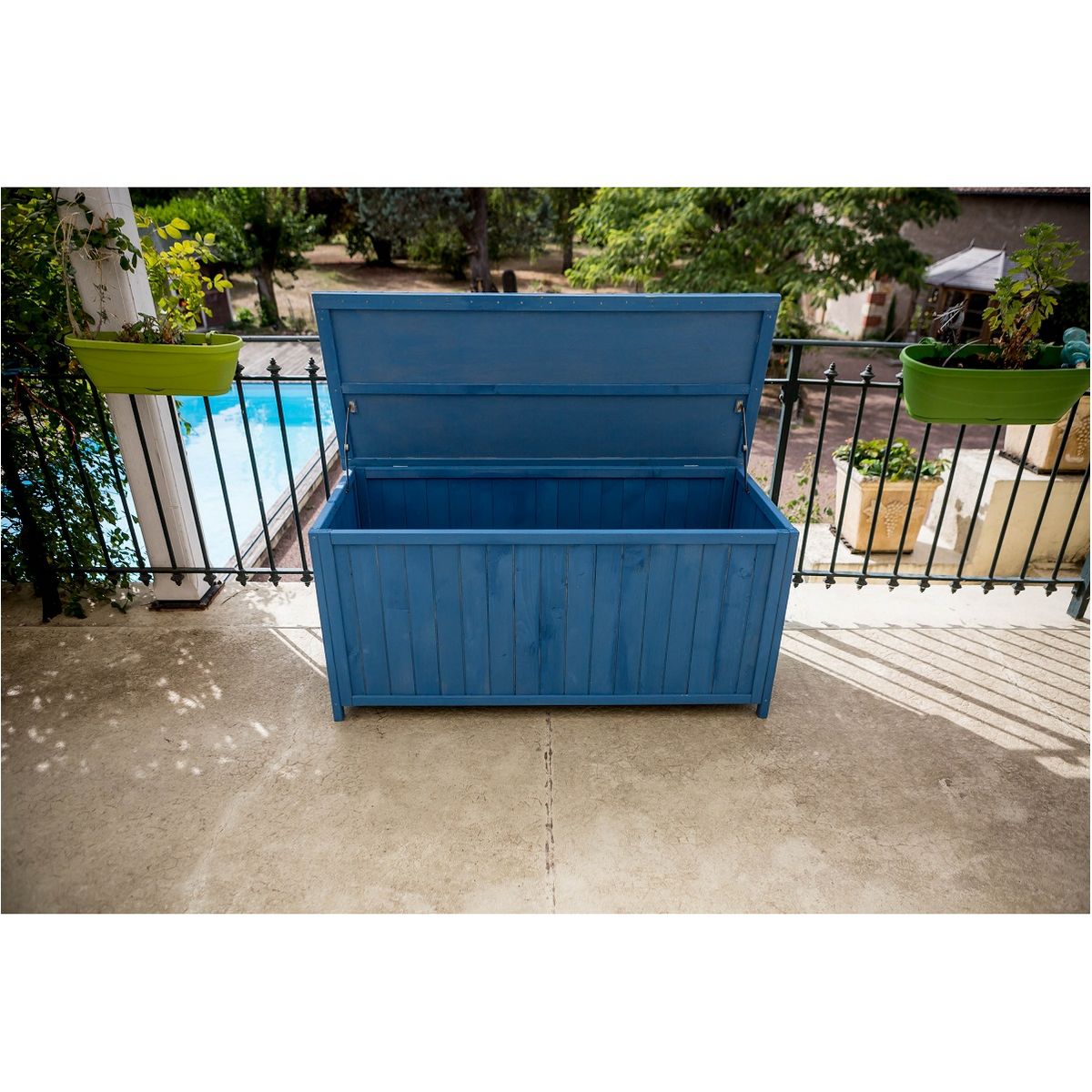 Ensemble atelier de jardinage en bois bleu CUB 