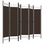 Voir la diapositive 3 : VIDAXL Cloison de separation 6 panneaux Marron 240x180 cm
