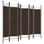 Voir la diapositive 3 : VIDAXL Cloison de separation 6 panneaux Marron 240x180 cm