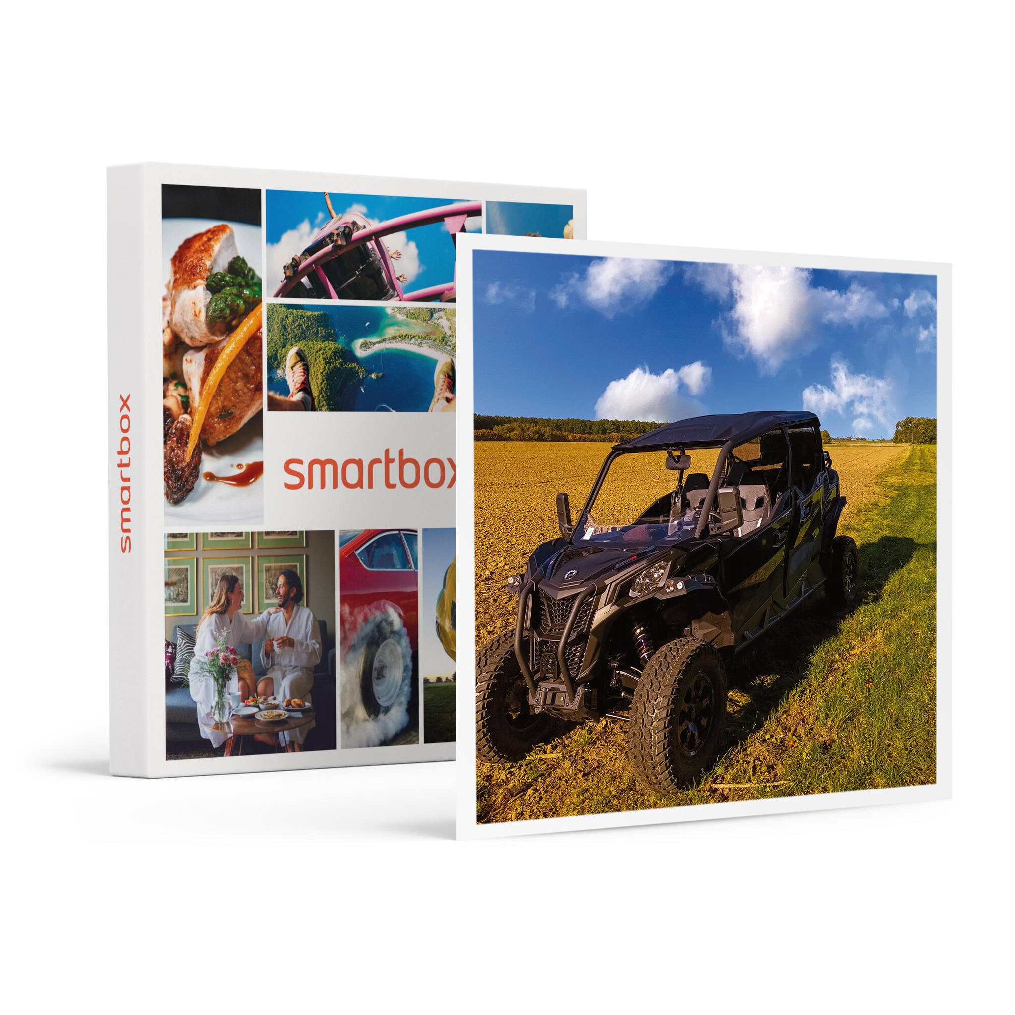 Voir la diapositive 1 : Smartbox Activité sensations en famille : balade accompagnée en SSV de 3h près d'Orléans - Coffret Cadeau Sport & Aventure