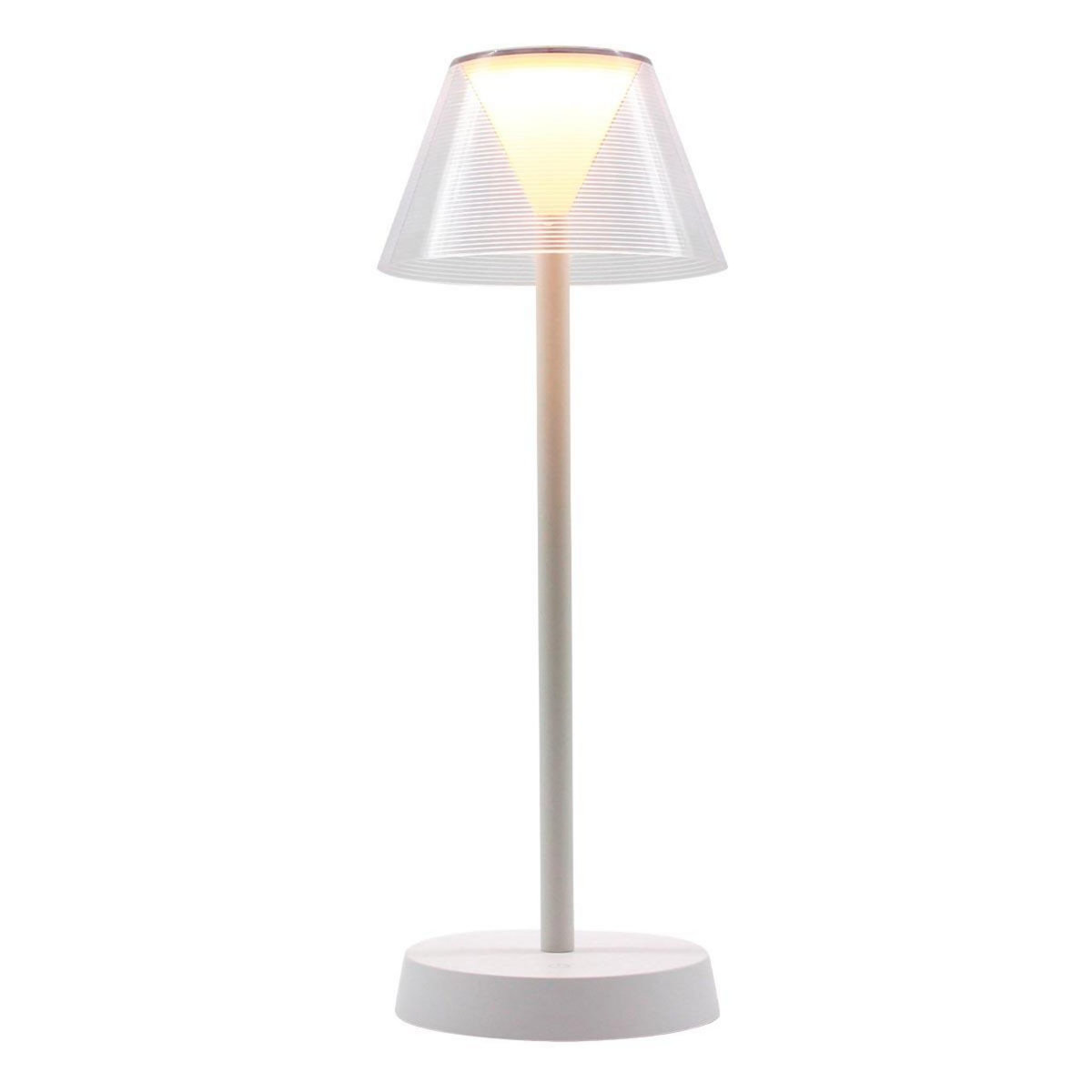 Lumisky Lampe de table sans fil LED BEVERLY Blanc Plastique H34CM
