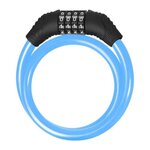 BEEPER Antivol trottinette et vélo - BEEPER - Câble 60 cm - Code 4 chiffres - Bleu