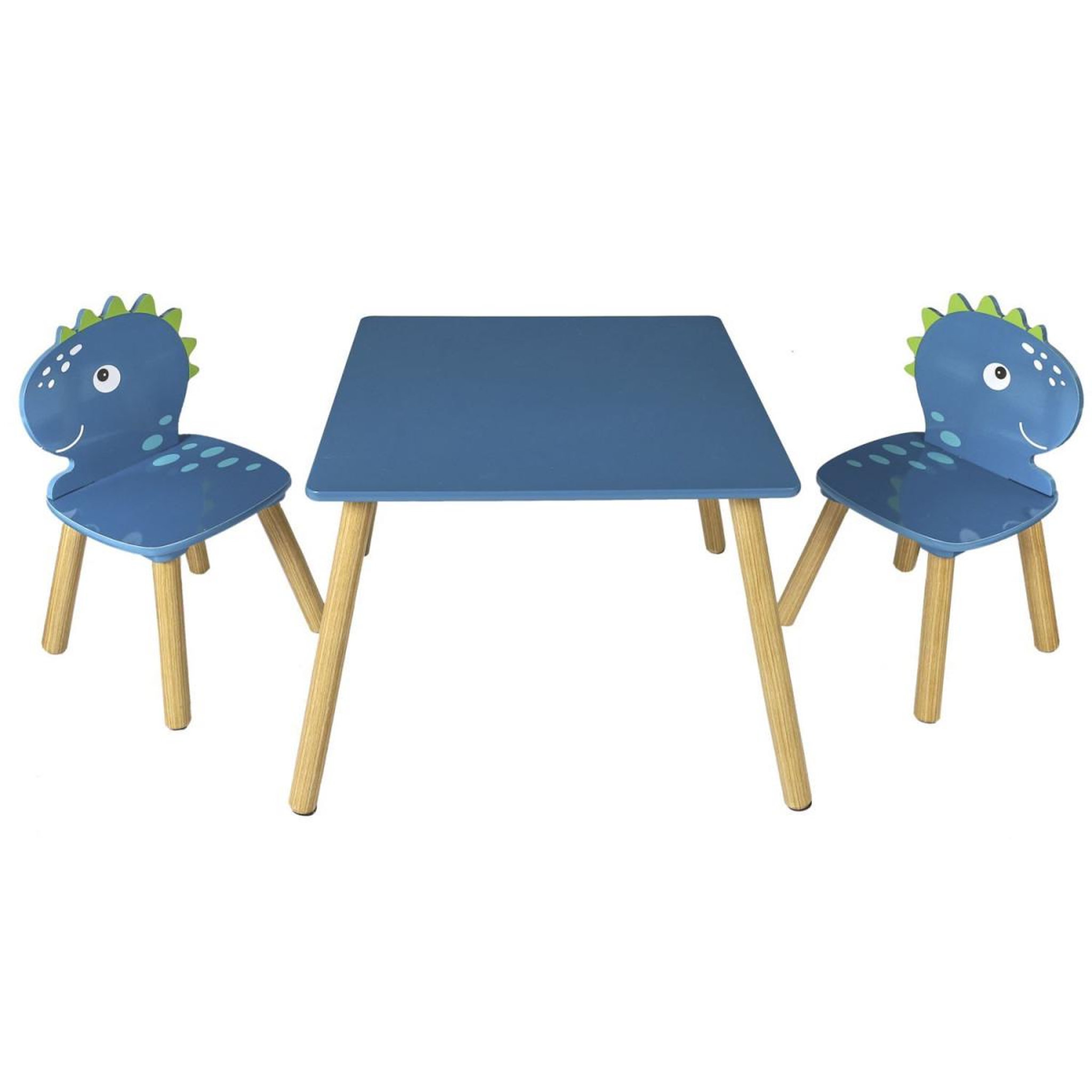 Voir la diapositive 2 : HOME DECO KIDS Table & 2 chaises enfant  dino  55cm bleu