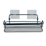 Paris Prix Panier de Douche Adhésif  Filaire Premium  26cm Noir