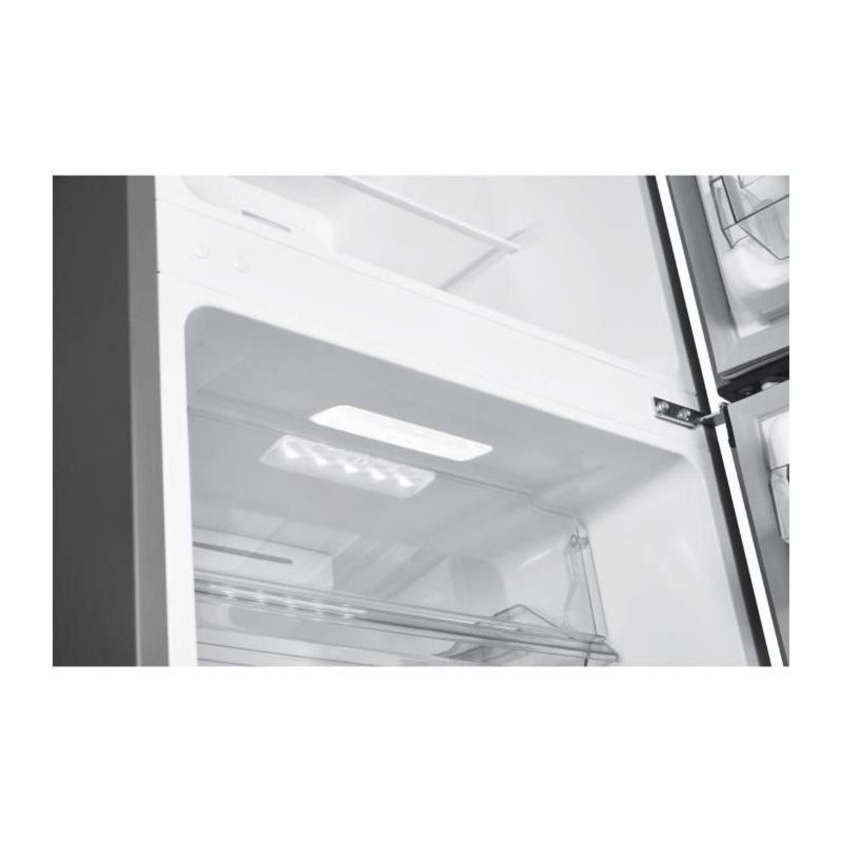 CONTINENTAL EDISON Réfrigérateur congélateur haut CONTINENTAL EDISON CEF2D334NFS - total No Frost - Classe E - moteur inverter - 334L -L60xH170c