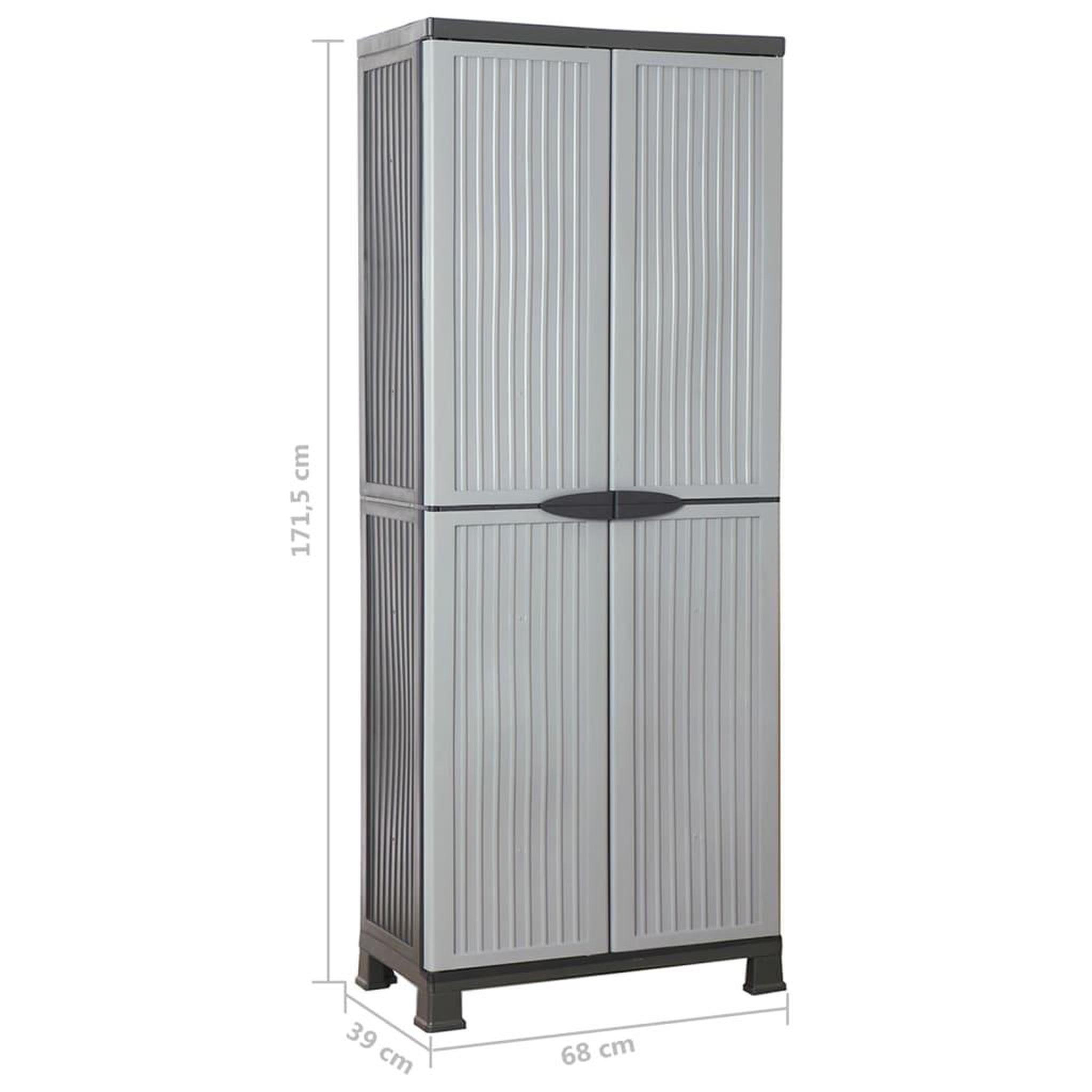 Voir la diapositive 6 : VIDAXL Armoire en plastique 68x39x171,5 cm