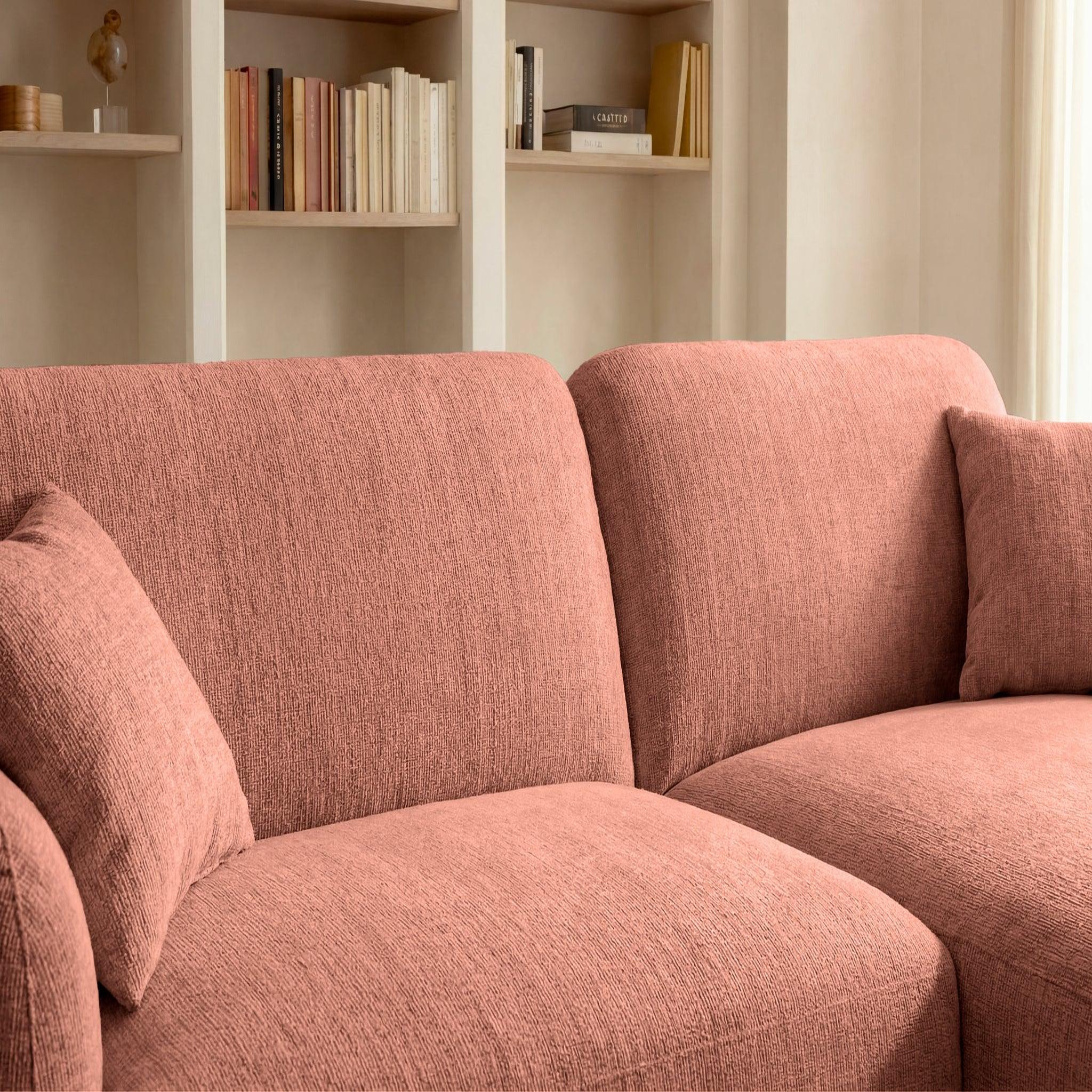 Voir la diapositive 4 : CASANOVA PARIS Rosalie - canapé d'angle tissu chenille