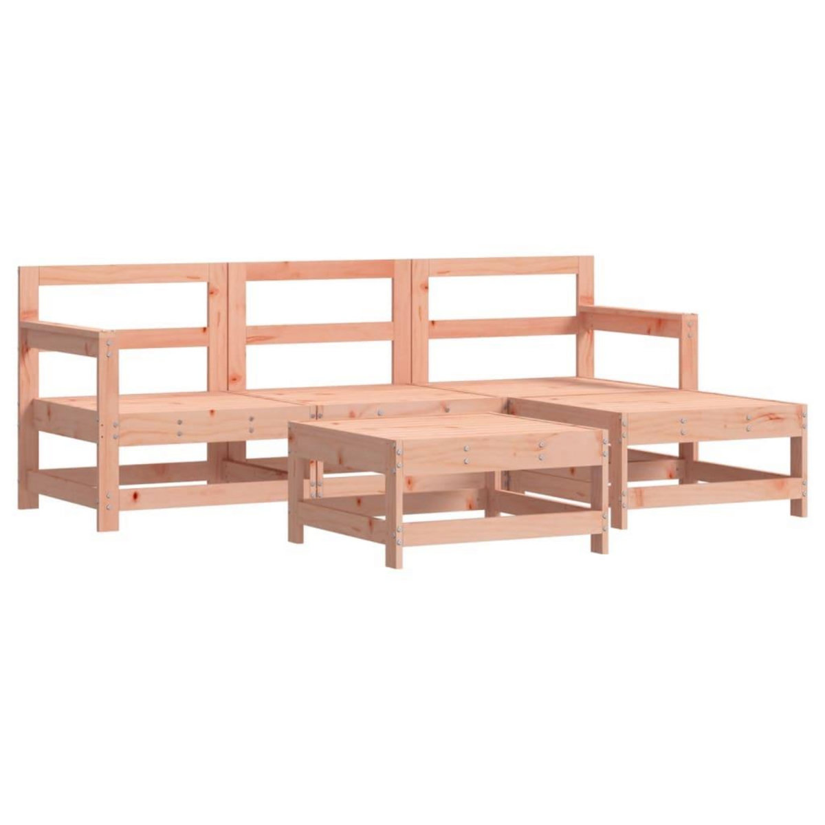 VIDAXL Salon de jardin 5 pcs bois massif douglas