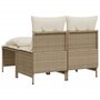 Voir la diapositive 5 : VIDAXL Salon de jardin avec coussins 4 pcs beige resine tressee