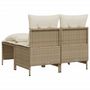 Voir la diapositive 5 : VIDAXL Salon de jardin avec coussins 4 pcs beige resine tressee