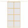 Voir la diapositive 3 : VIDAXL Porte coulissante dore 102,5x205 cm verre ESG depoli aluminium