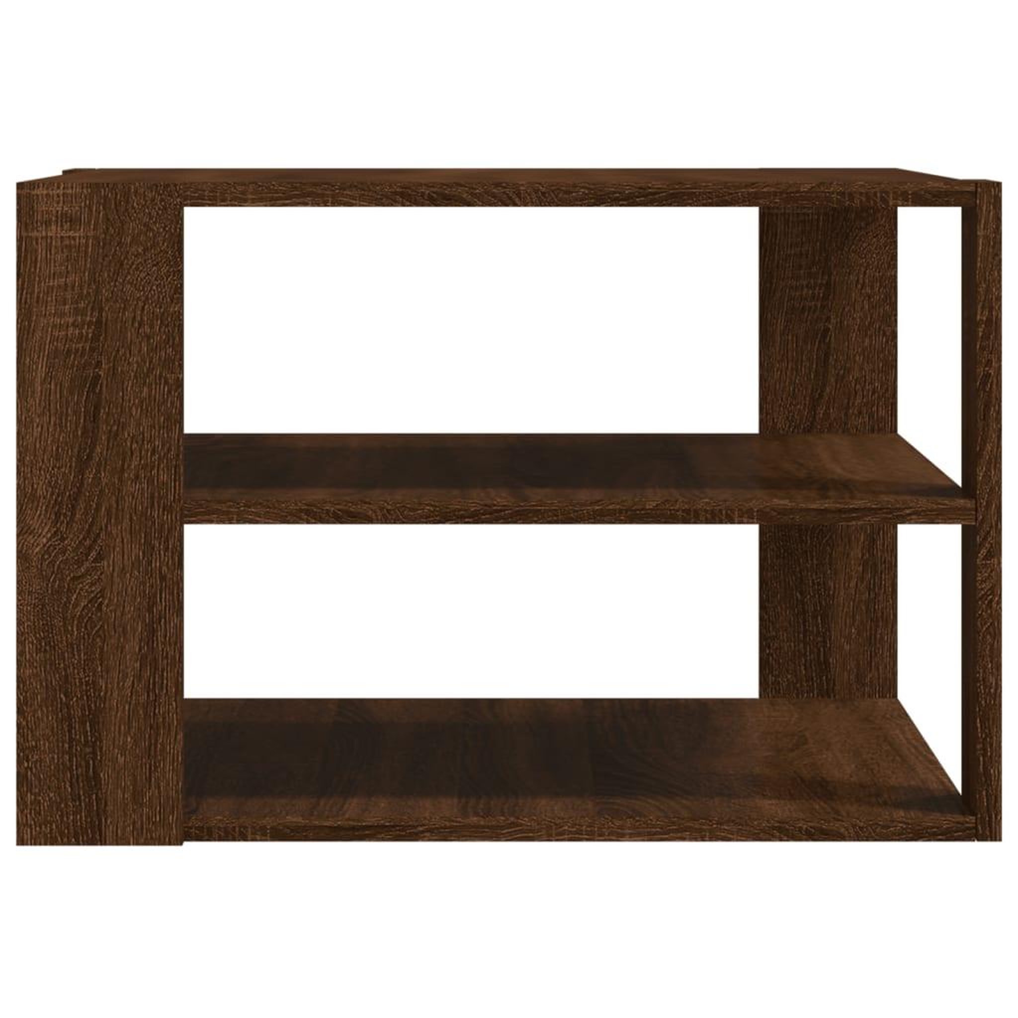 Voir la diapositive 5 : VIDAXL Table basse chene marron 59,5x59,5x40 cm bois d'ingenierie