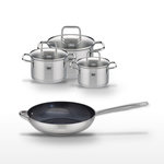 ELO Lot Poêle 32 cm & 3 Faitouts Elo Profi Therm Platinum