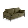 Voir la diapositive 6 : LISA DESIGN Ercolano - canapé 3 places convertible - couchage quotidien - matelas 11 cm - en velours