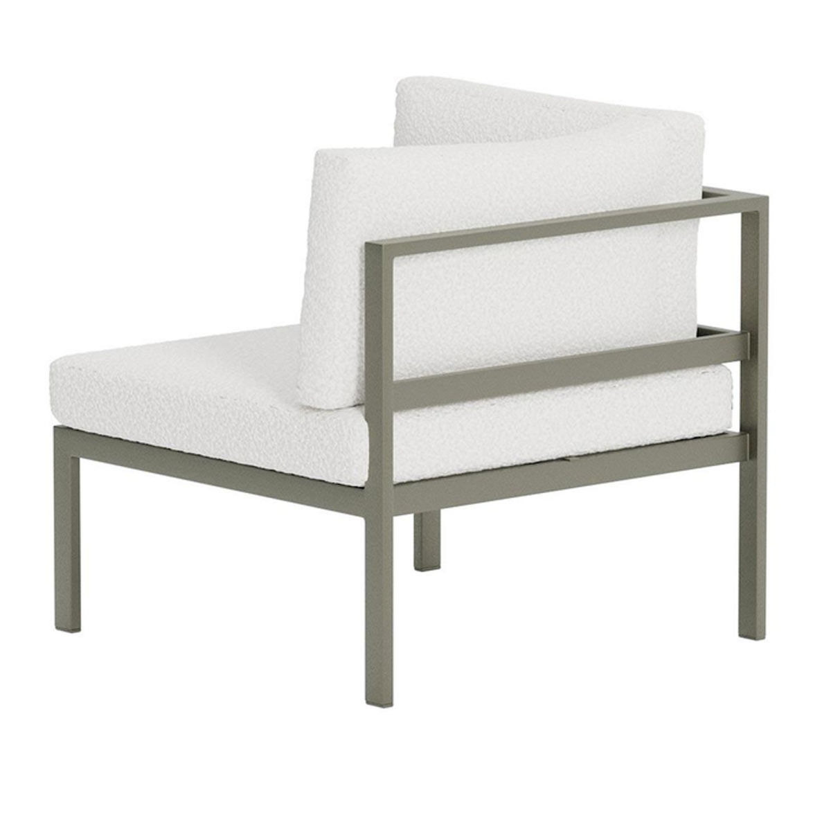Paris Prix Module Canapé d'Angle de Jardin Bouclette  Copacabana  74cm Marron