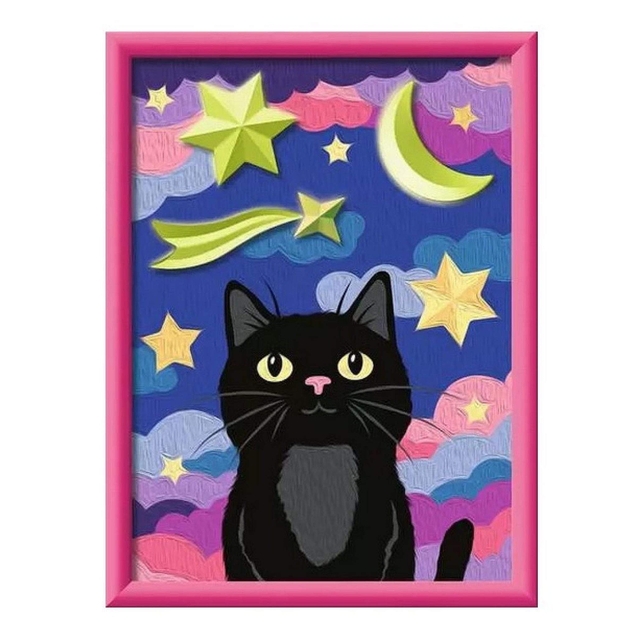 Voir la diapositive 2 : RAVENSBURGER CreArt Peinture au numero Chat noir