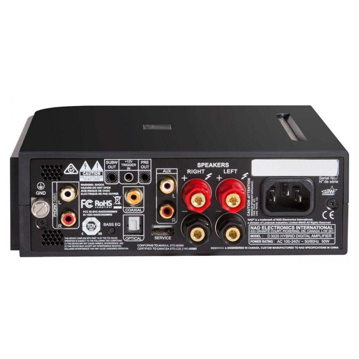 NAD Amplificateur HiFi D3020v2 Noir