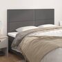 Voir la diapositive 1 : VIDAXL Tetes de lit 4 pcs Gris 100x5x78/88 cm Similicuir
