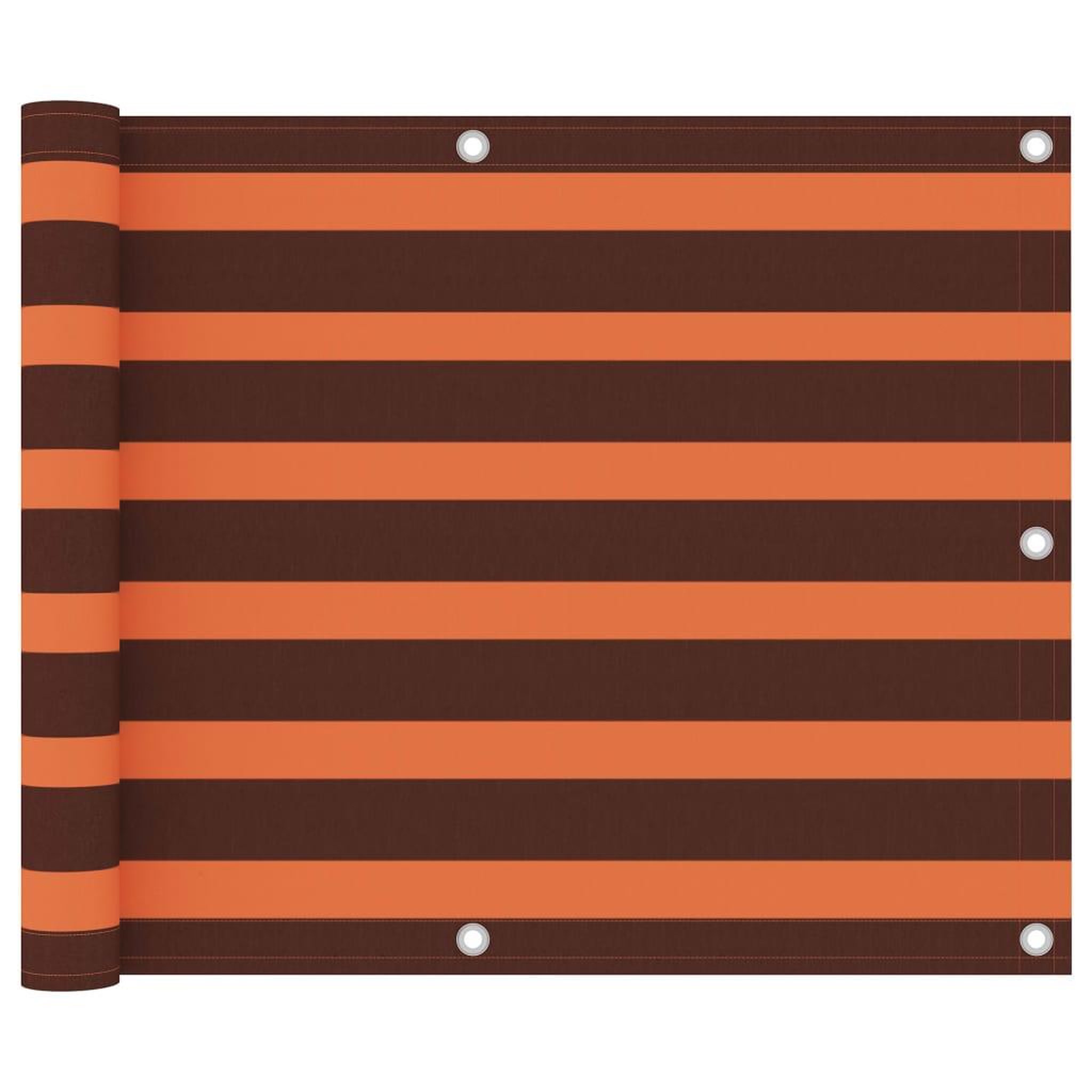 Voir la diapositive 1 : VIDAXL Ecran de balcon Orange et marron 75x500 cm Tissu Oxford
