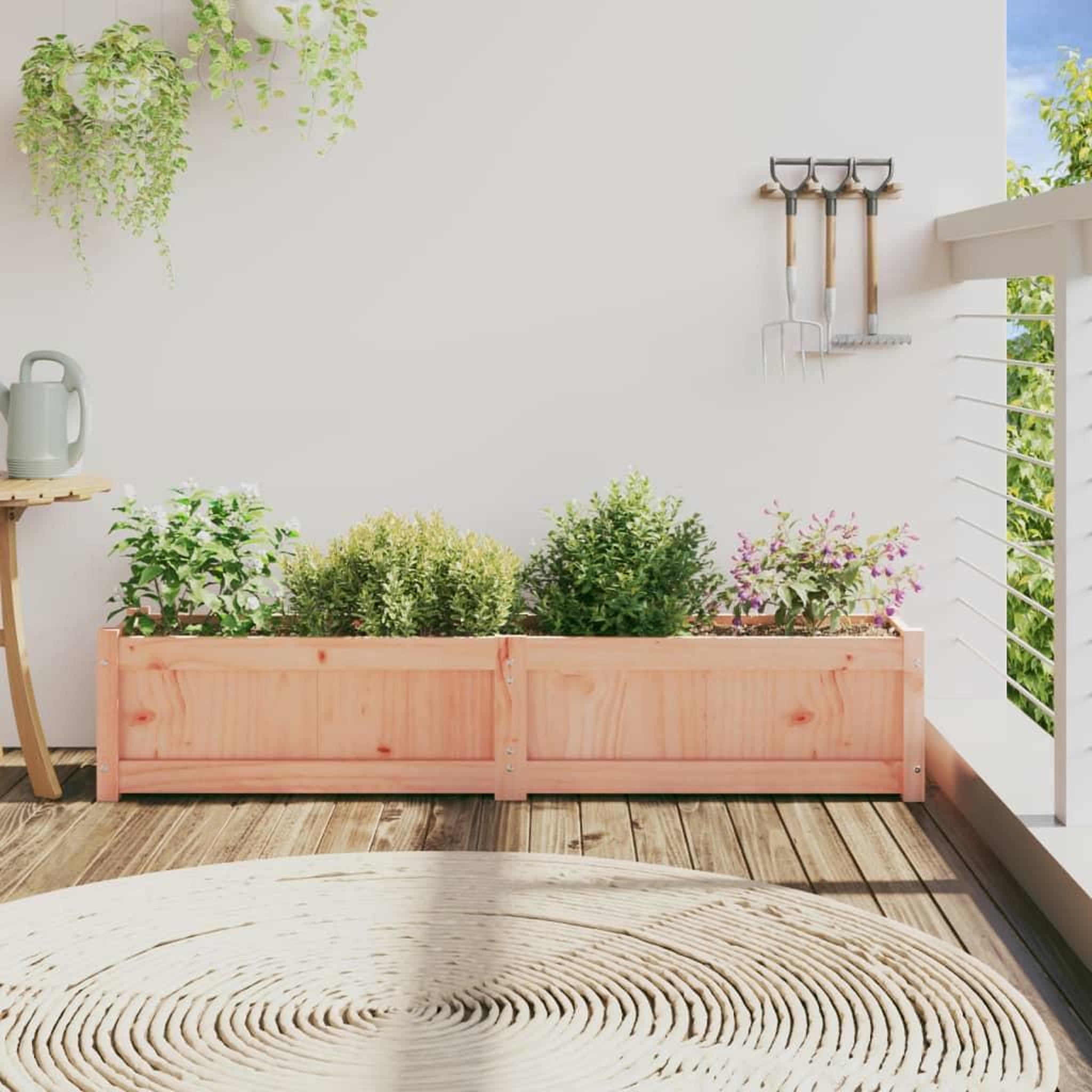 Voir la diapositive 3 : VIDAXL Jardiniere 150x31x31 cm bois massif douglas