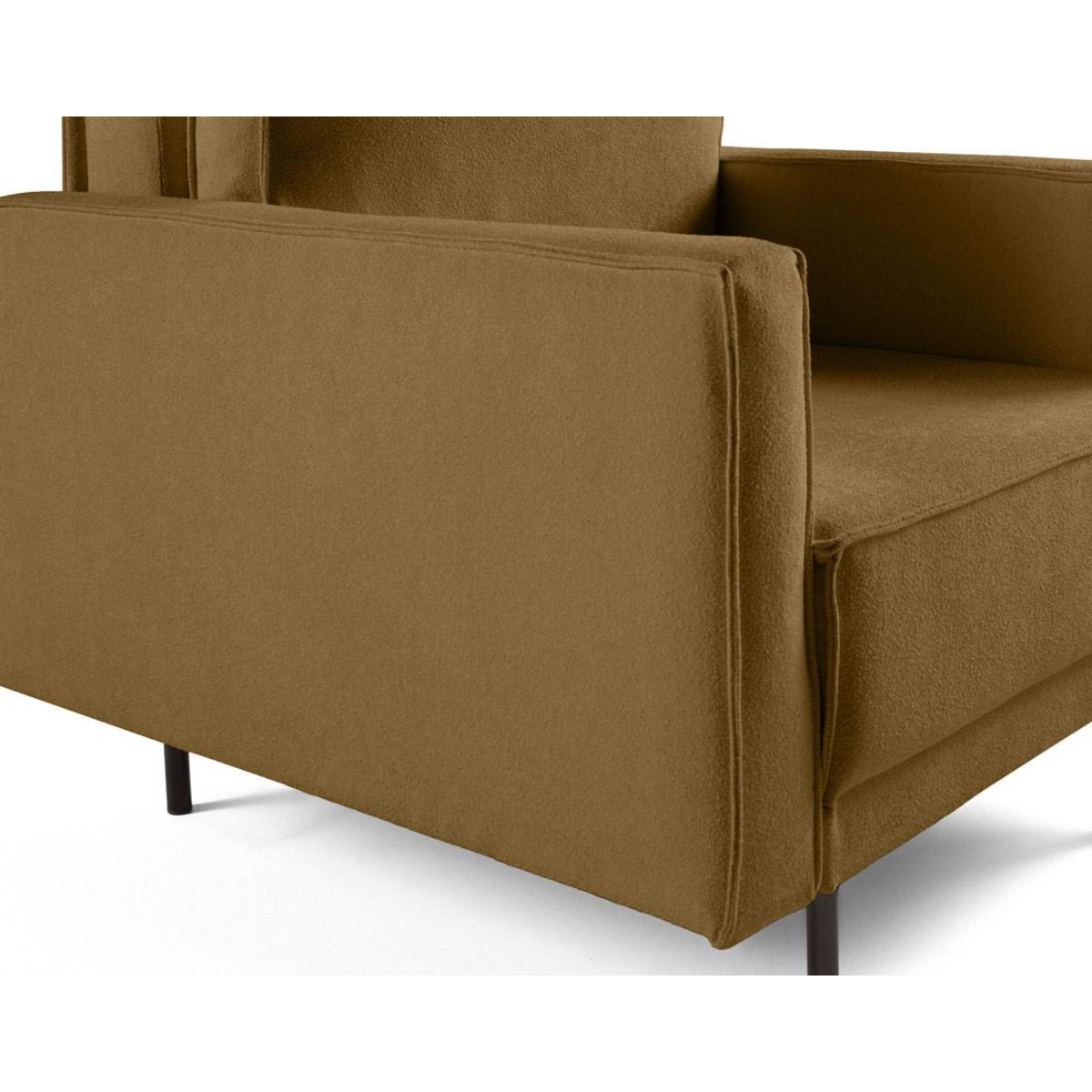 LISA DESIGN Charlie - fauteuil - pieds hauts - en tissu