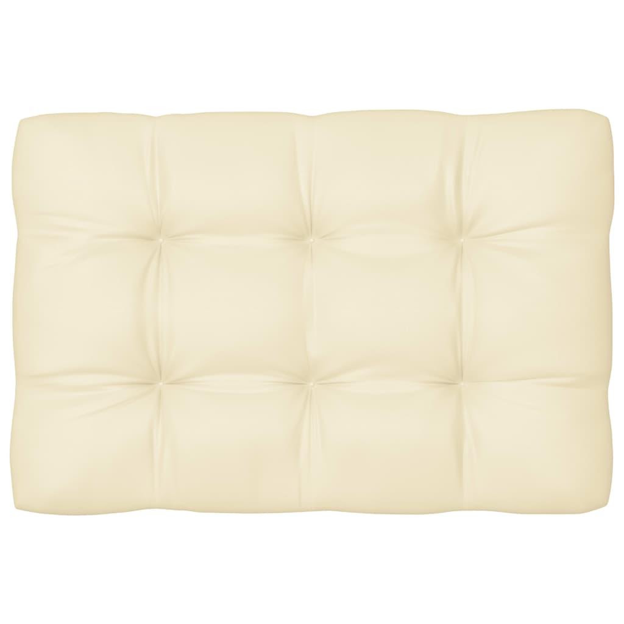 Voir la diapositive 4 : VIDAXL Coussins de canape palette lot de 7 Creme