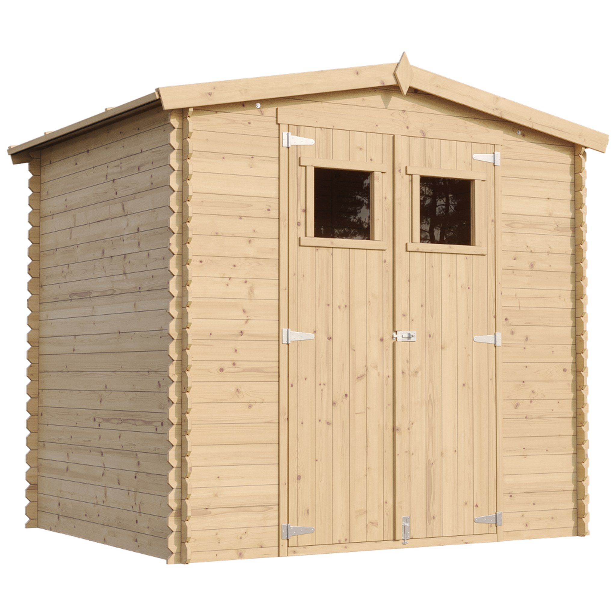 Voir la diapositive 1 : TIMBELA Abri de Jardin en Bois 4.33 m² Cabanon Jardin Exterieur à Outils et Velo avec Fenêtres M369