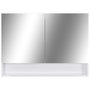 Voir la diapositive 4 : VIDAXL Armoire a miroir de salle de bain LED Blanc 80x15x60 cm MDF