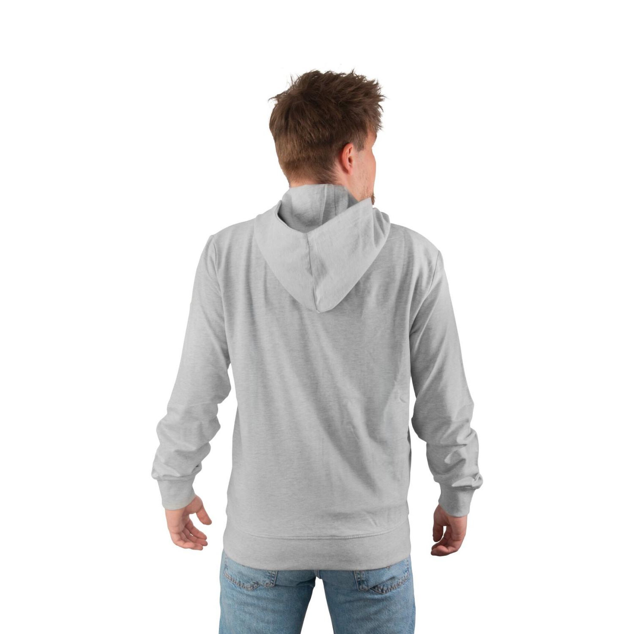 Voir la diapositive 3 : FREEGUN Sweat zippé à capuche homme en french terry imprimé poitrine Liam