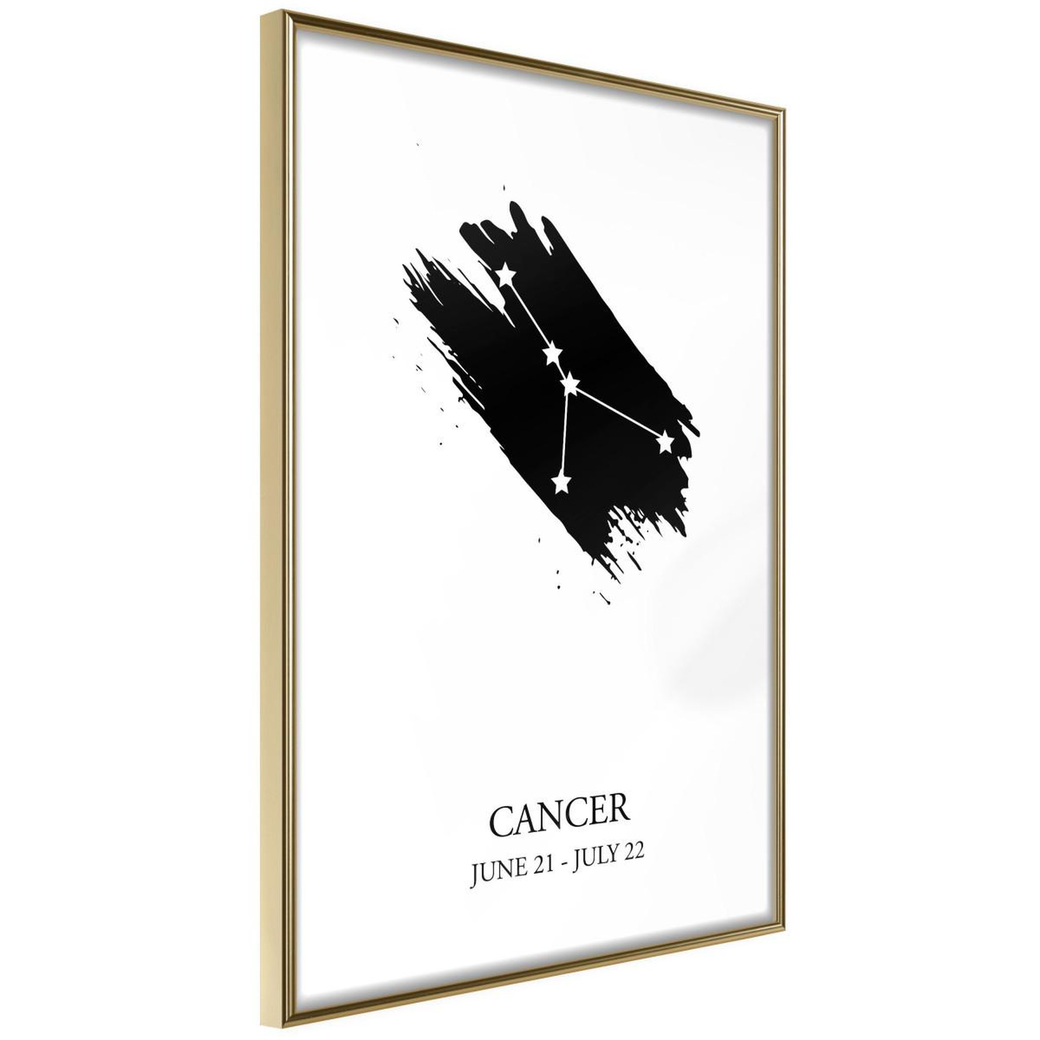 Paris Prix Affiche murale encadrée  zodiac cancer i