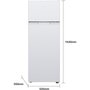 TCL Réfrigérateur 2 portes RF207TWE0