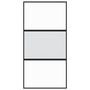 Voir la diapositive 4 : VIDAXL Porte coulissante noir 102,5x205 cm verre trempe aluminium