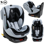 Voir la diapositive 1 : BEBELISSIMO BEBELISSIMO - Siège auto Isofix - pivotant 360 ° - groupe 0+/1/2/3 - (0-36kg) - i-Leto - gris/noir - protections latérales