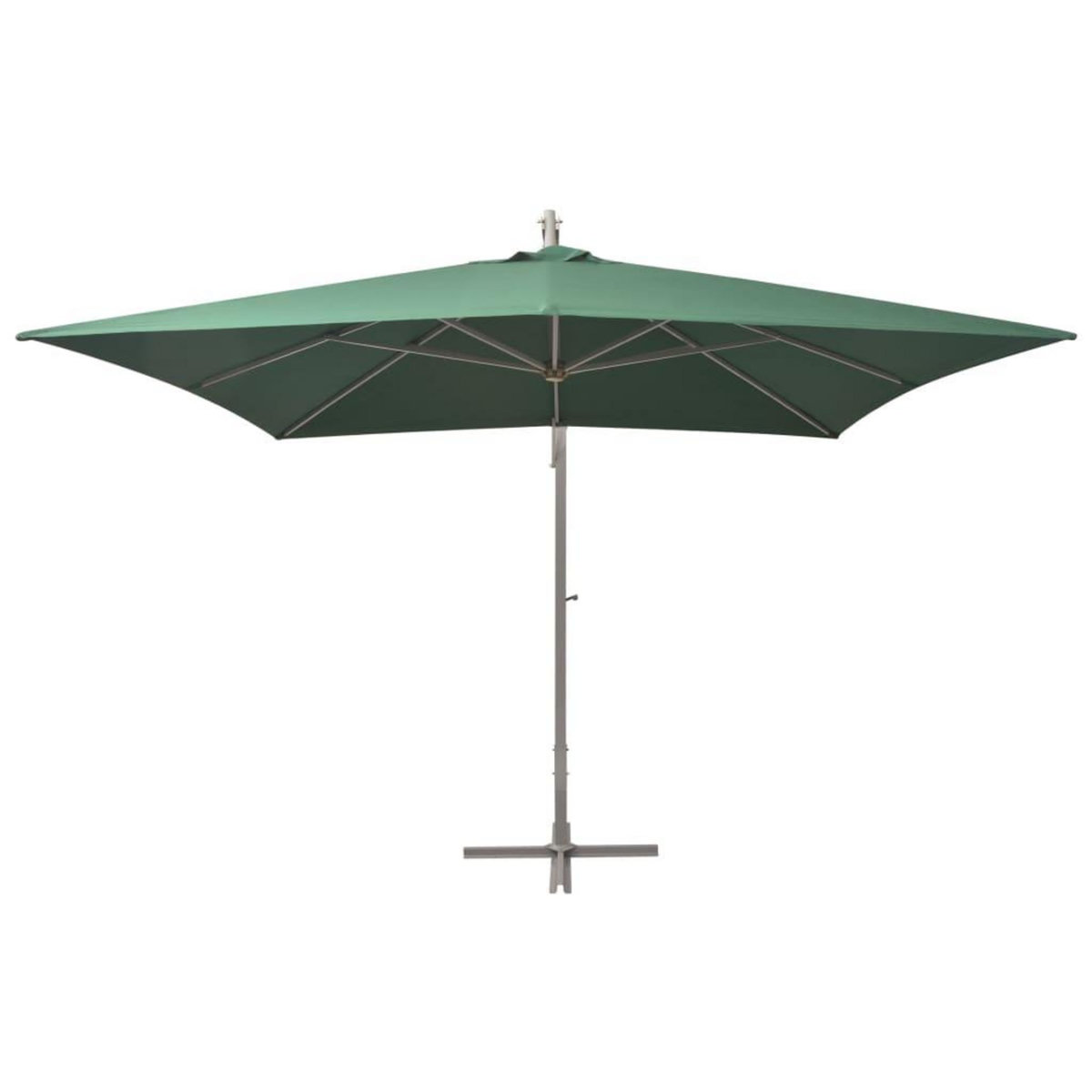 VIDAXL Parasol suspendu avec poteau en aluminium 300x300 cm vert