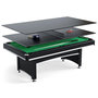 Voir la diapositive 1 : SOKKER Table multi jeux 3 en 1 APOLLON Billard, Ping-Pong, Plateau Dînatoire - avec accessoires