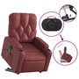 Voir la diapositive 5 : VIDAXL Fauteuil inclinable de massage Rouge bordeaux Similicuir