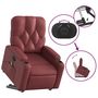 Voir la diapositive 5 : VIDAXL Fauteuil inclinable de massage Rouge bordeaux Similicuir
